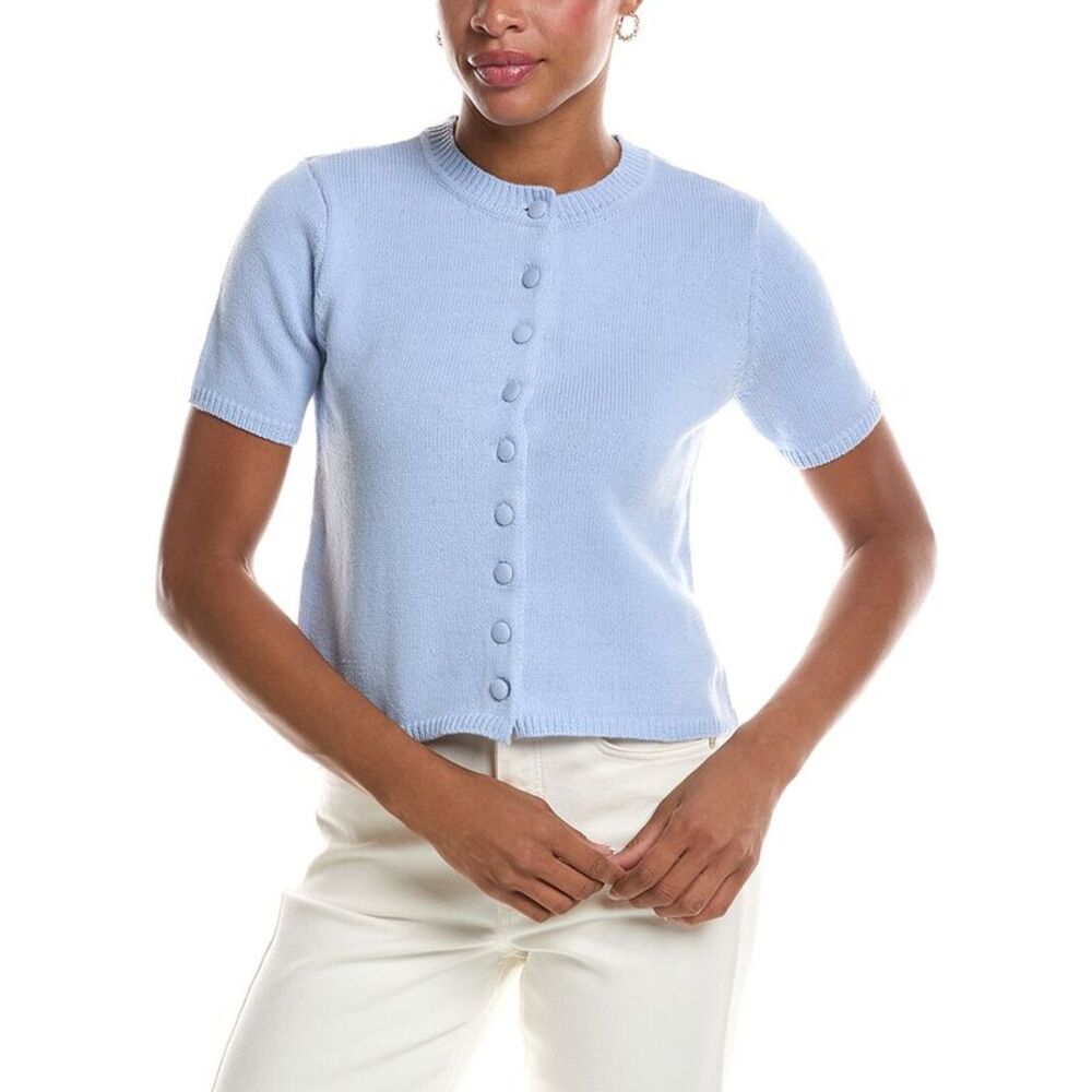 Rd Style Womens Shia Short Sleeve Crewneck Cardigan